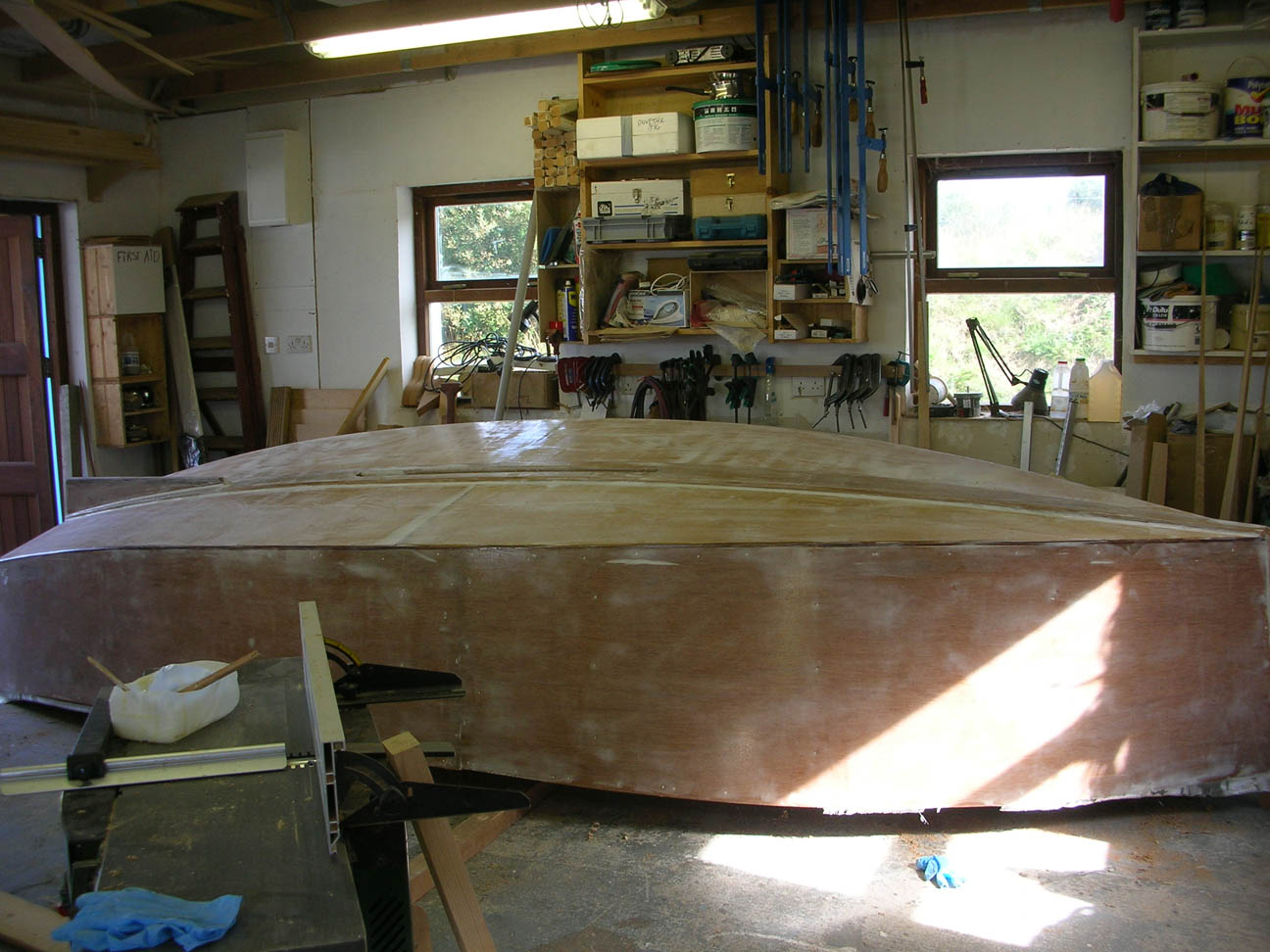 Starting the roll of 16' Lugsail sharpie by Roeboats Ireland for sale