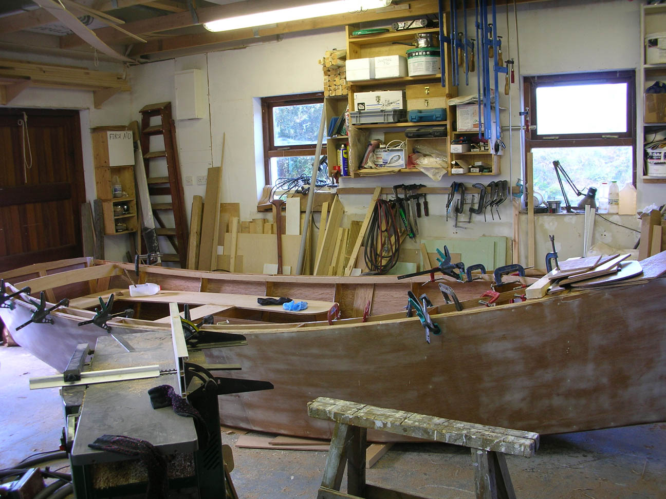 Interior fit out of 16 foot sharpie yawl by Roeboats, West Cork Ireland For Sale