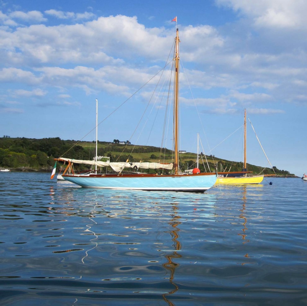 Cork Harbour One Design at anchor in Glandore